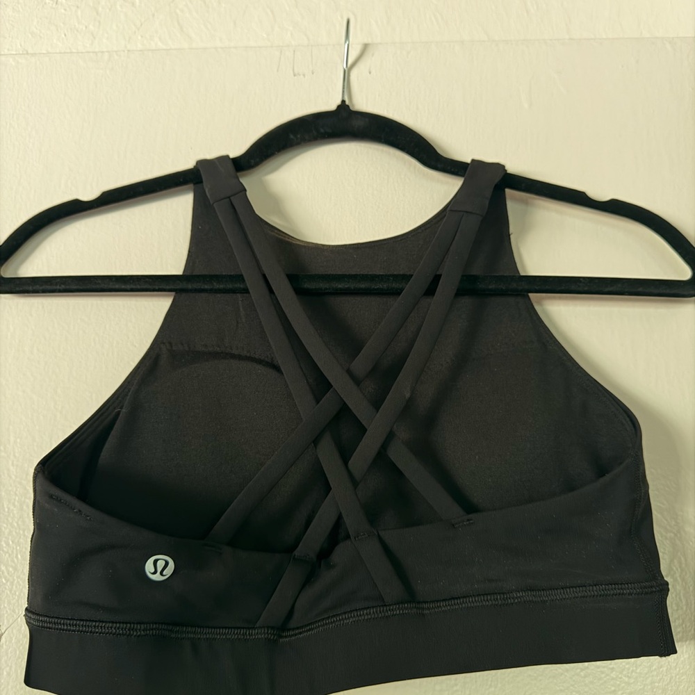 lululemon athletica black Strappy Sports Bra
